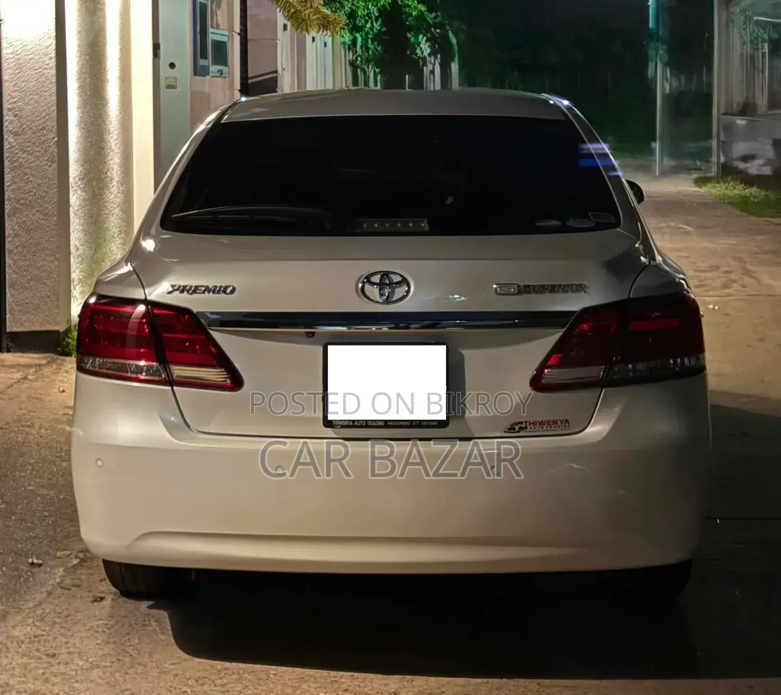 Toyota Premio 2020 White