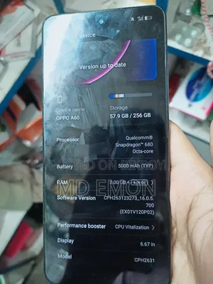 অপো এ৬০ ২৫৬ জিবি কালো