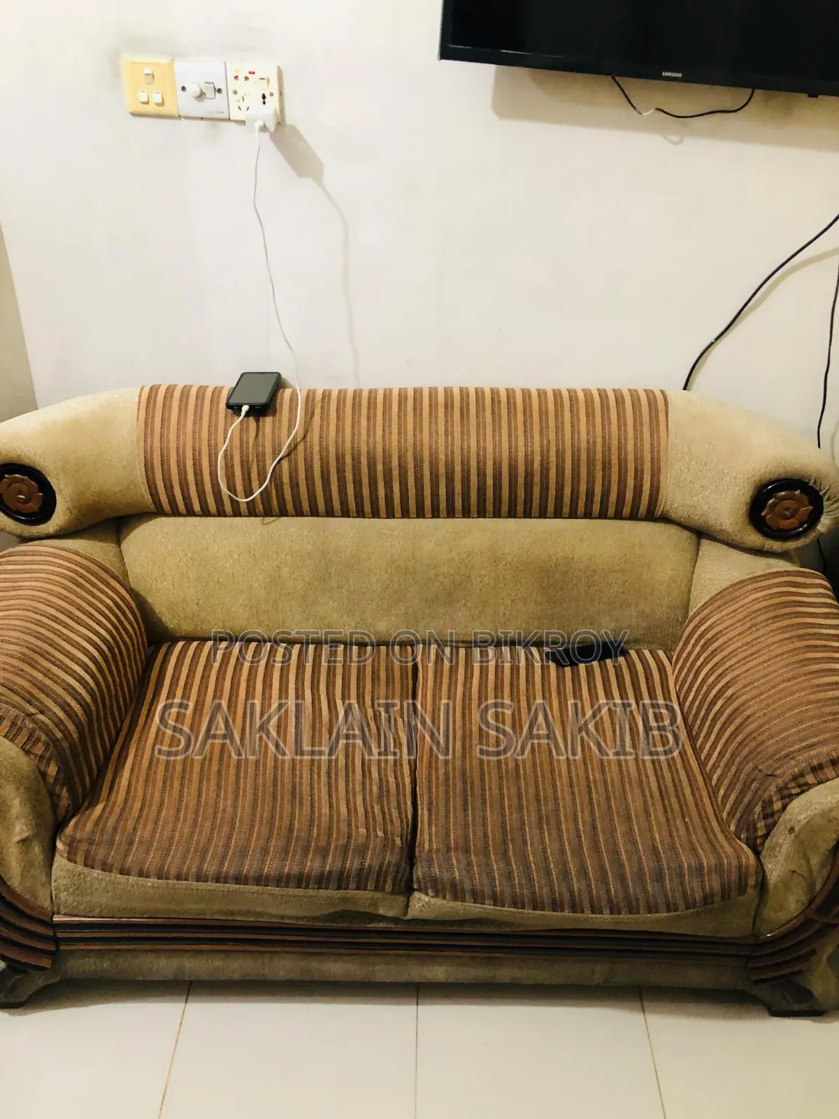 Hatil Godi Sofa 2+2+1 ( With Cover + Pillow)