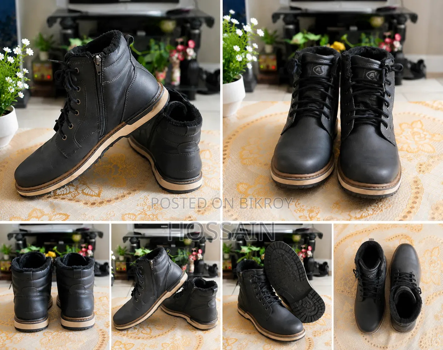 Winter Leather Boots For Men – Like New Condition