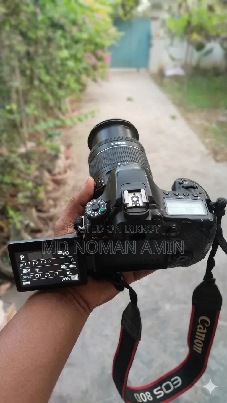 ক্যানন ৮০ডি ক্যামেরা ফুল সেটআপ বিক্রয় - খুব যত্নে ব্যবহার করা।