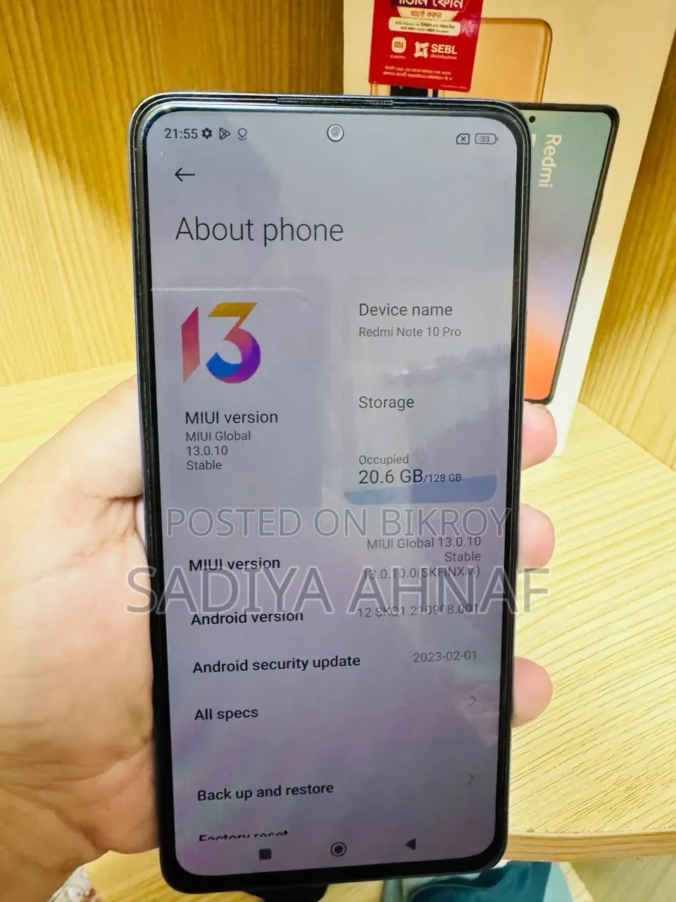 Xiaomi Redmi Note 10 Pro 128 GB Blue