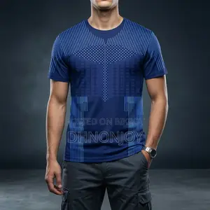 Stylish Comfortable Sports T-Shirt (Navy Blue)