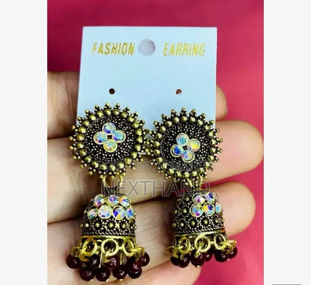 Antique Metal Jhumka Earring