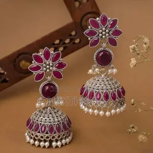 Antique Metal Jhumka Earring