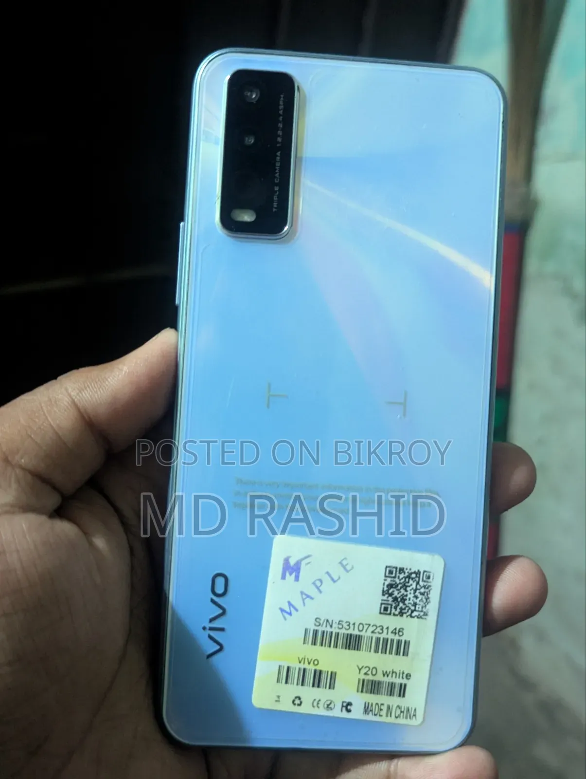 New Vivo Y12s 32 GB White