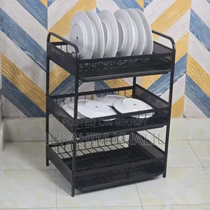 ৩ লেয়ার ডিশ ড্রেইনার র‍্যাক (Metal Dish Rack)