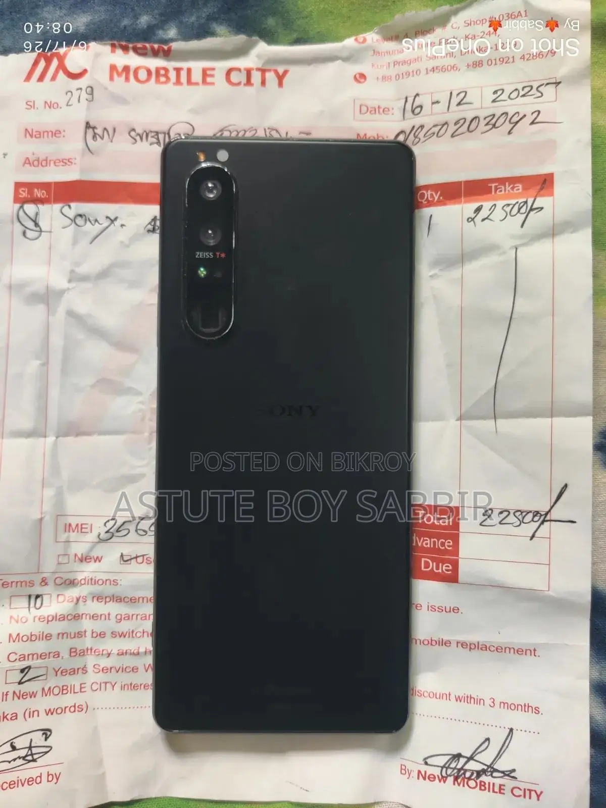 Sony Xperia 1 III 256 GB Black