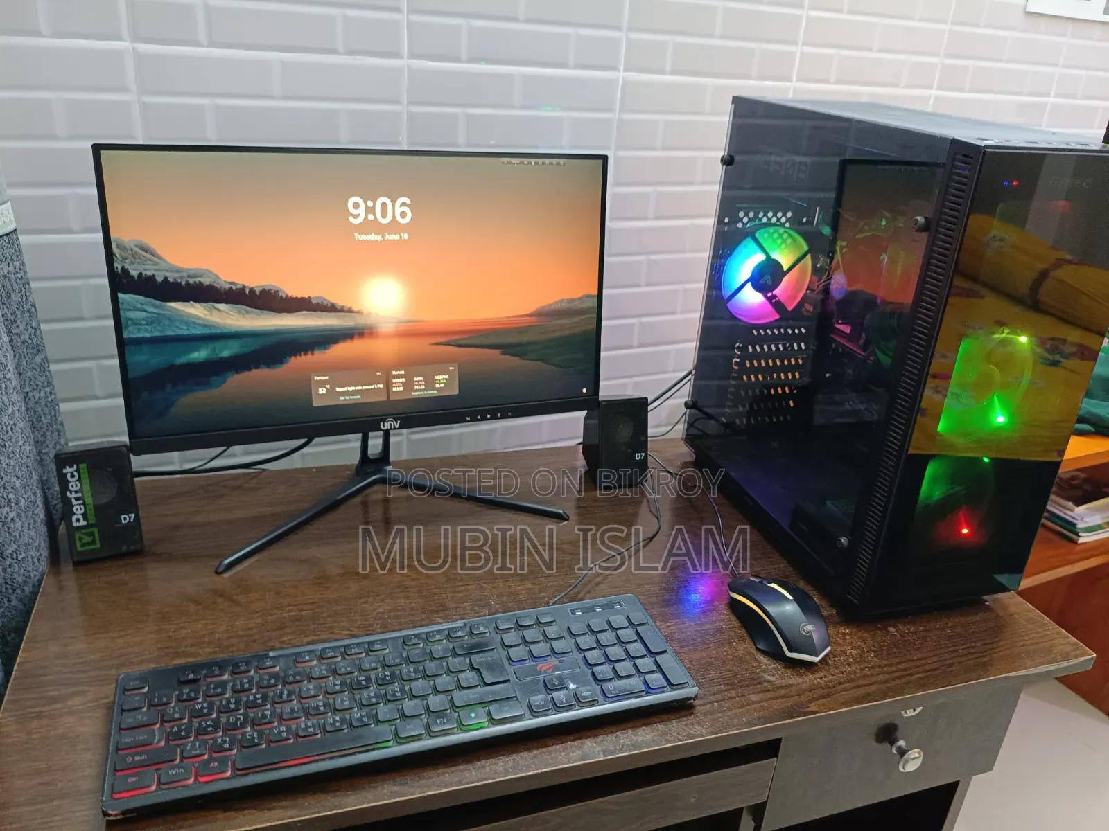 Desktop Computer 8GB Intel Core I3 SSHD+SSD 256GB