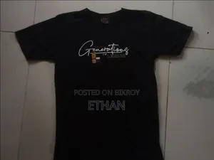 New Stylish Black Cotton T-Shirt | Generations Leader Print