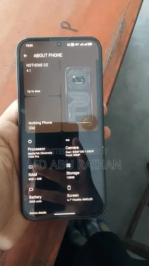 নাথিং ফোন ২এ ১২৮ জিবি ব্ল্যাক