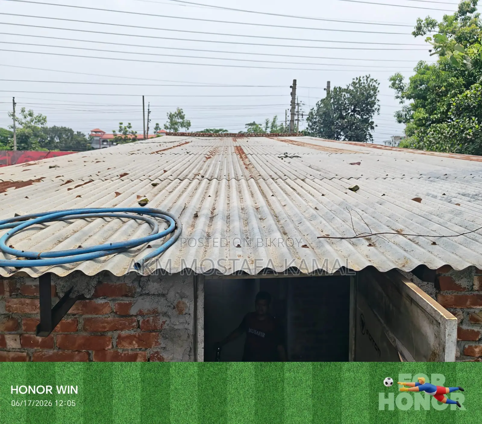 5 decimal land with food hotel for sale next to highway road in Bhaluka