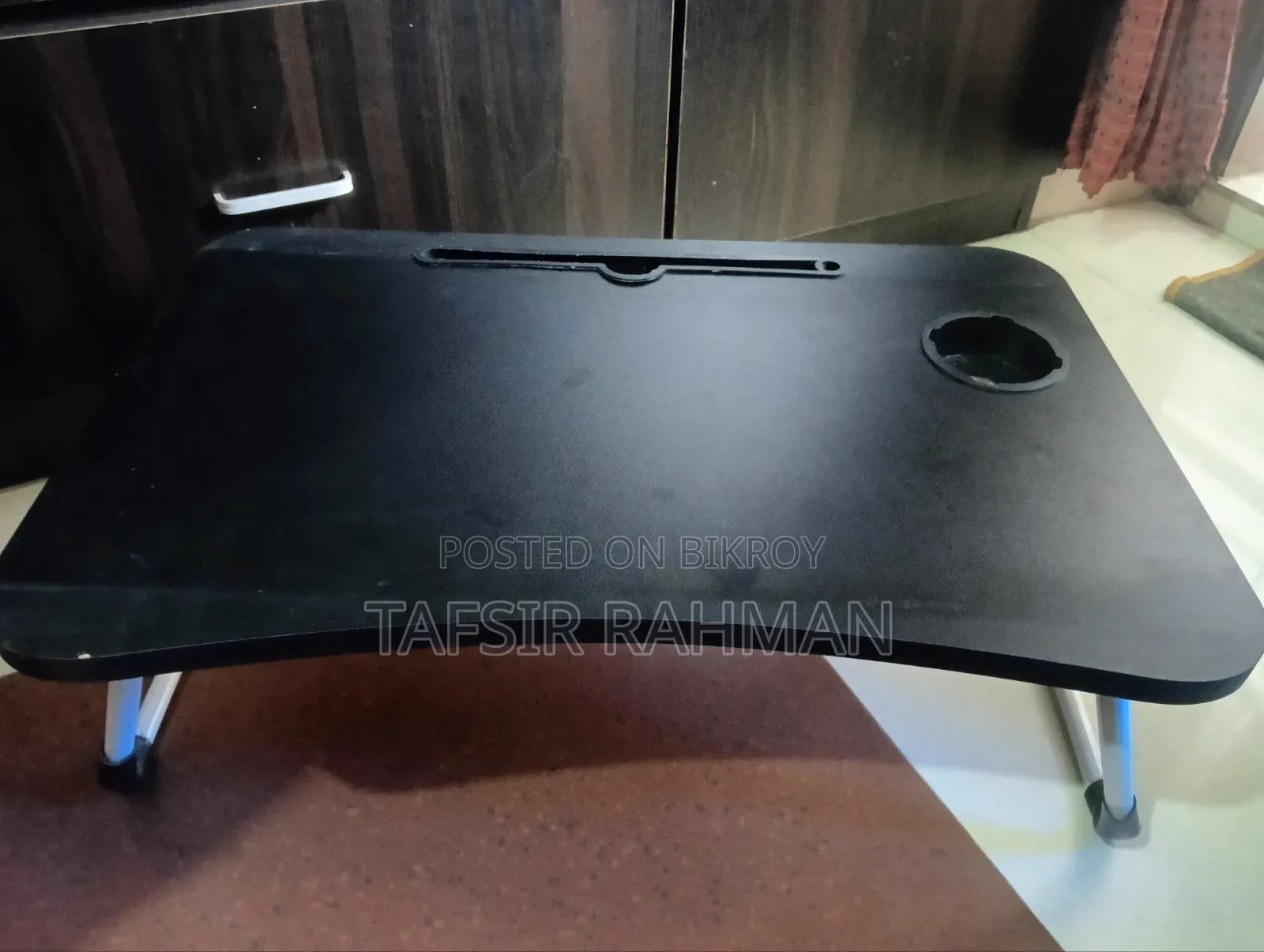 Lightly Used Foldable Laptop Desk With Table Slot