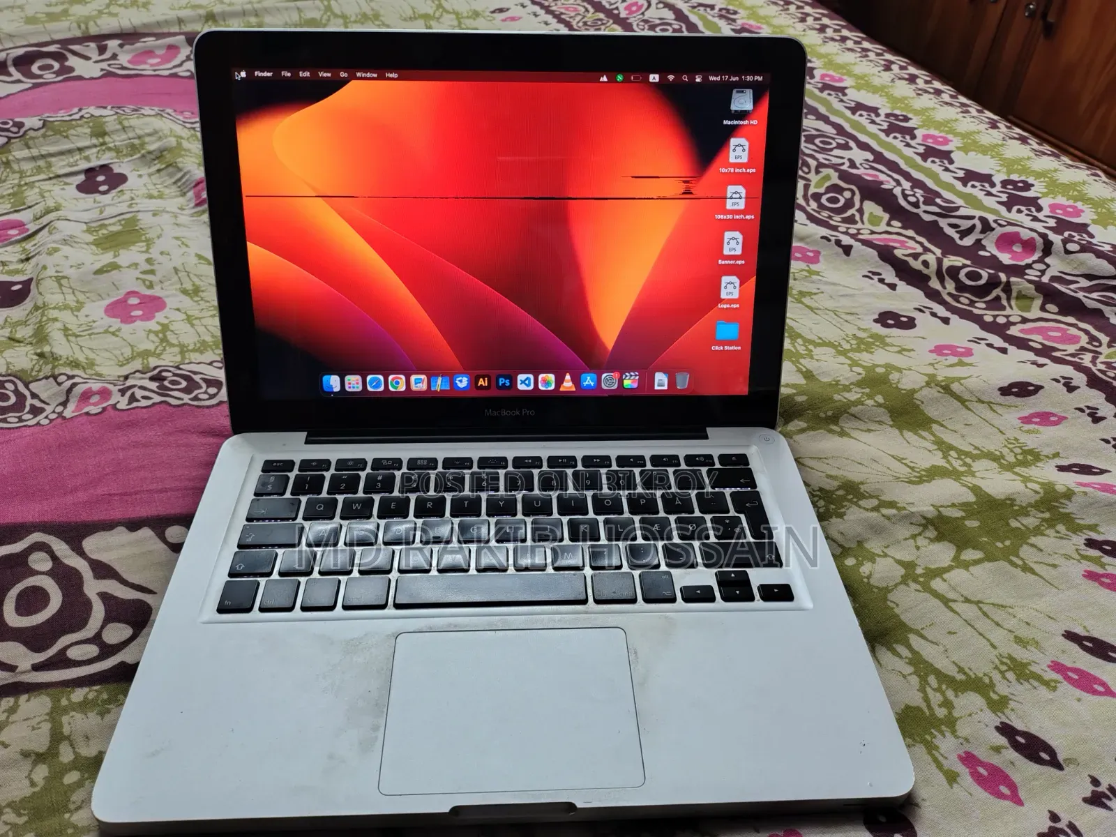 Laptop Apple MacBook Pro 2012 16GB Intel Core I5 SSD 256GB
