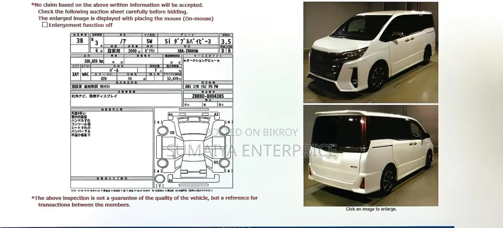 Toyota Noah 2021 Pearl