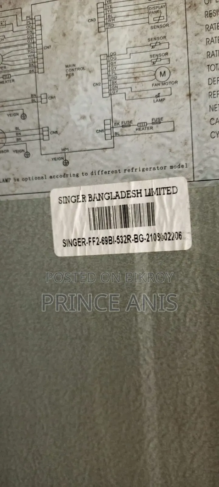 Singer Ff-2 69 Bi Model Inverter Fridge for Sale?