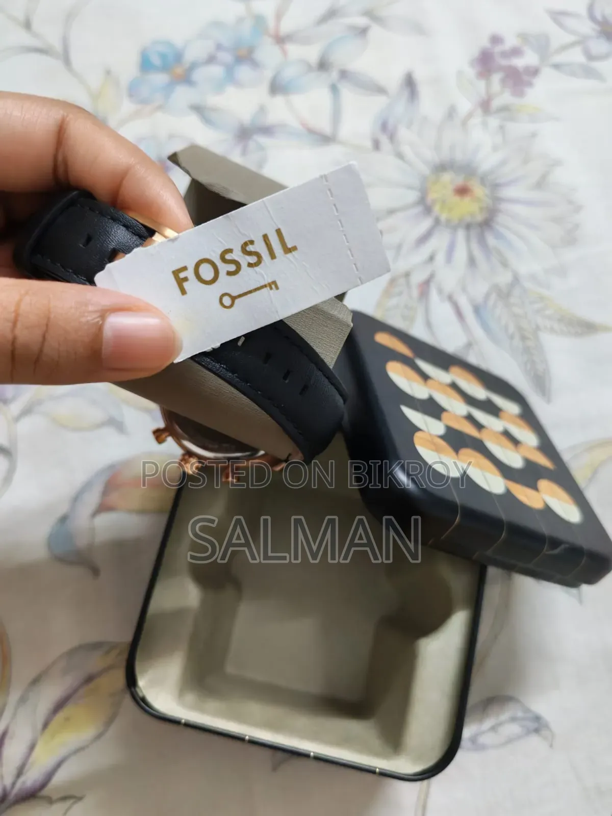 Fossil Leather Hand Watch