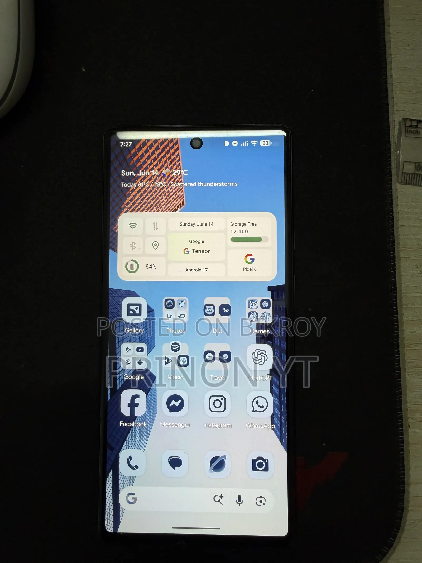 গুগল পিক্সেল ৬ ১২৮ জিবি হোয়াইট
