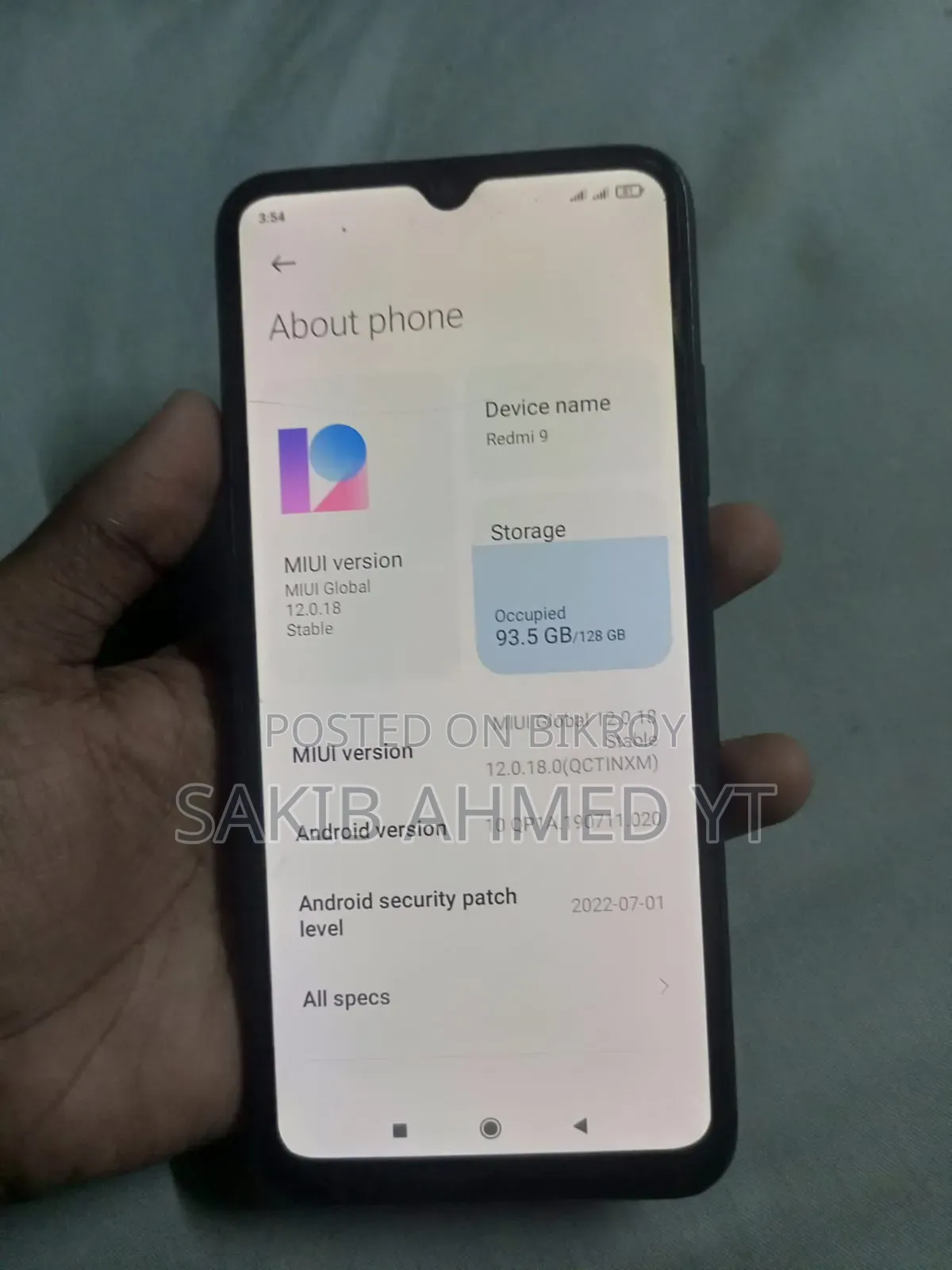 Xiaomi Redmi 9 128 GB Black