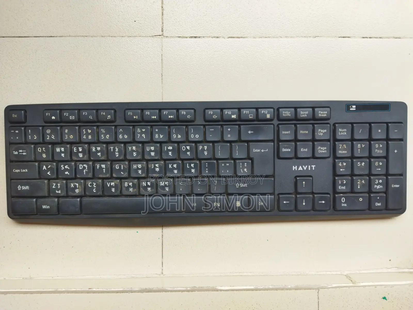Havit Hv-Kb278gcm Black Wireless Keyboard
