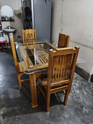 Chittagong Teak Wood Dining Table and Chairs