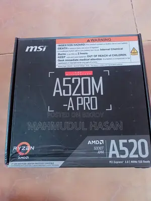 Msi A520m-a Pro Am4 Amd A520 Usb3.2 Gen1 Micro-Atx Motherboard