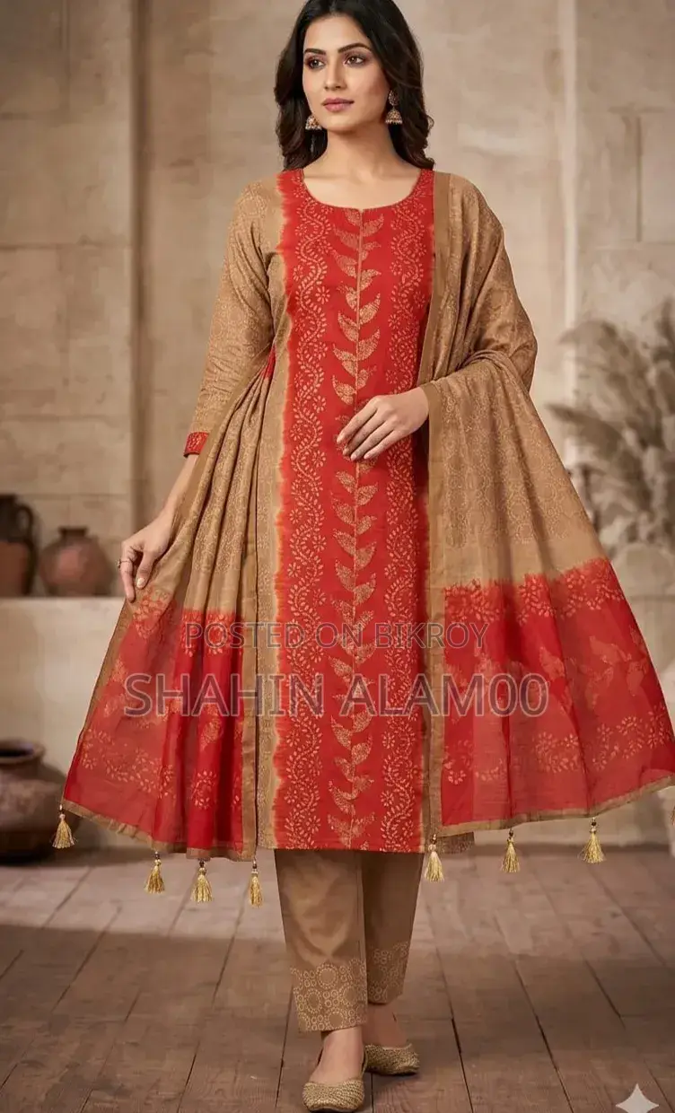 Unstitched Silk Batik Three Piece