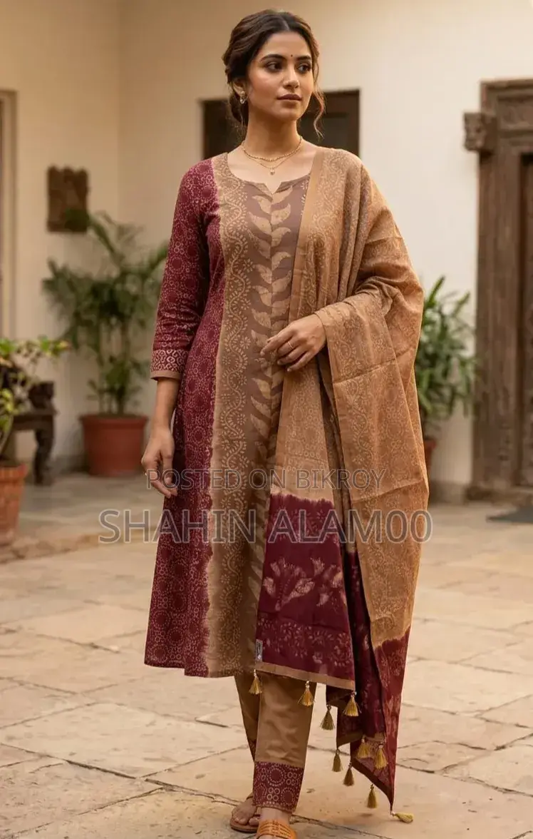 Unstitched Silk Batik Three Piece