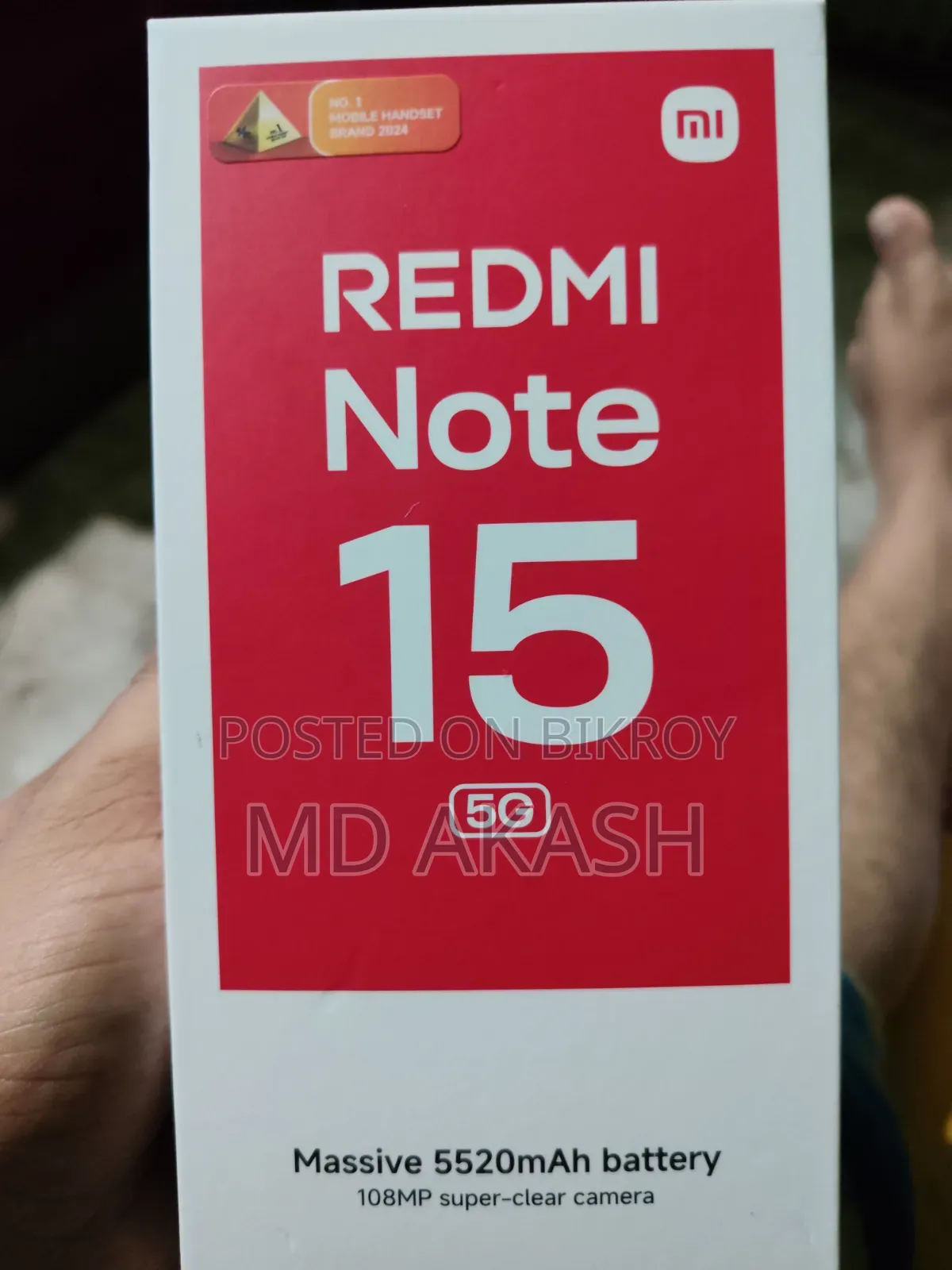 New Xiaomi Redmi 15 5G 256 GB Black