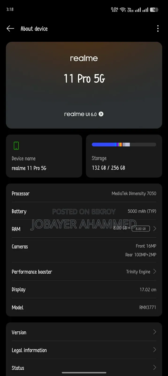 Realme 11 Pro 512 GB White