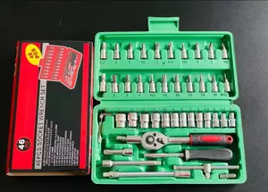 42 PCS Family Tools 1/4 Set Mechanic Tool Kits for Auto Repairing, Home