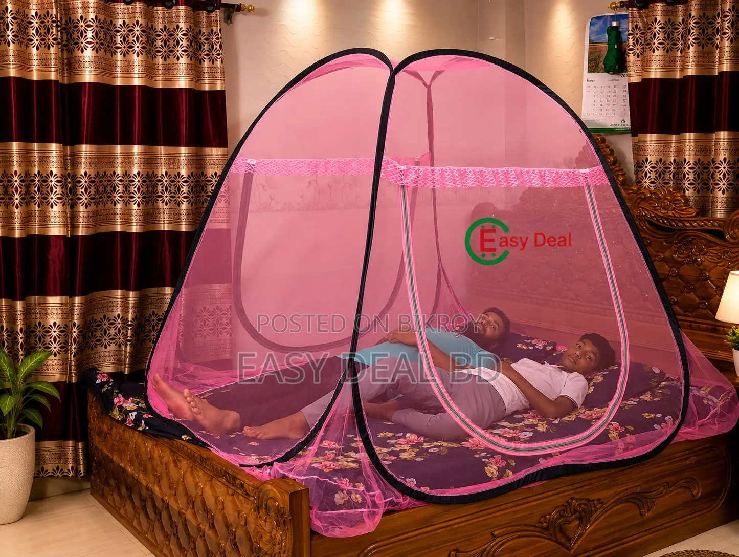 Smart Foldable Double Size Mosquito Net