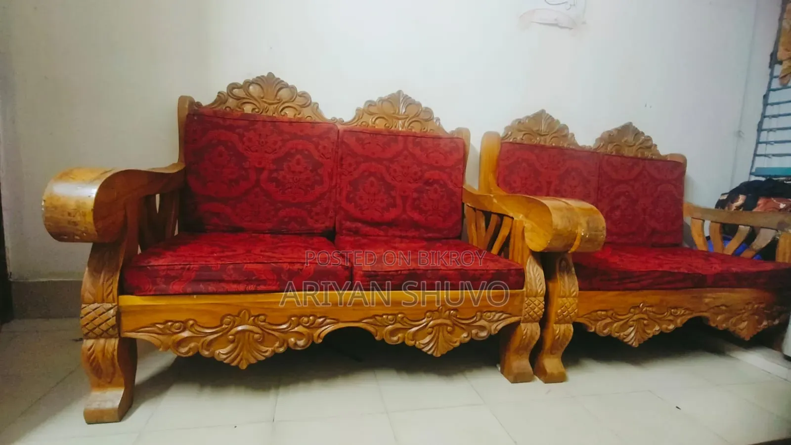 Original Chittagong teak wood sofa, why wait if you want it