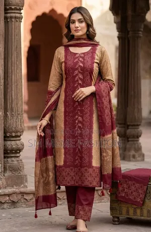Unstitched Silk Batik Three Piece