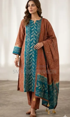 Unstitched Silk Batik Three Piece