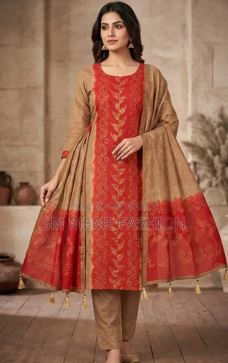 Unstitched Silk Batik Three Piece