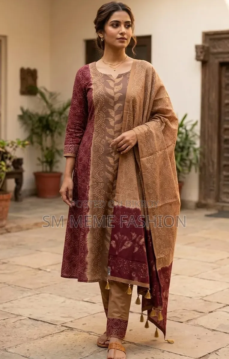 Unstitched Silk Batik Three Piece