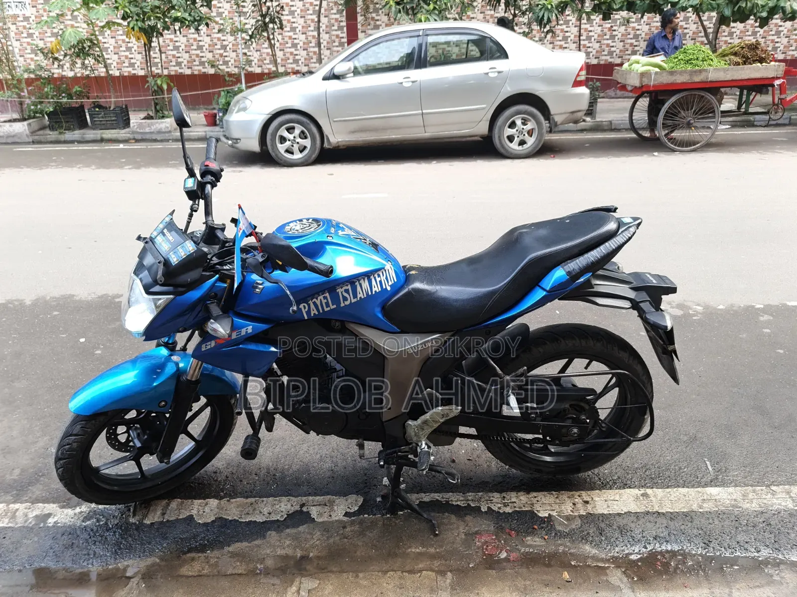 নতুন Suzuki Gixxer Monotone ২০২৩ নীল