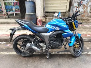 নতুন Suzuki Gixxer Monotone ২০২৩ নীল