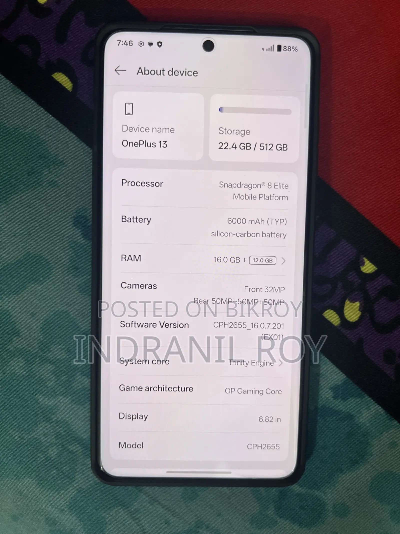নতুন OnePlus 13 512 GB Blue