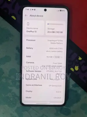 নতুন OnePlus 13 512 GB Blue