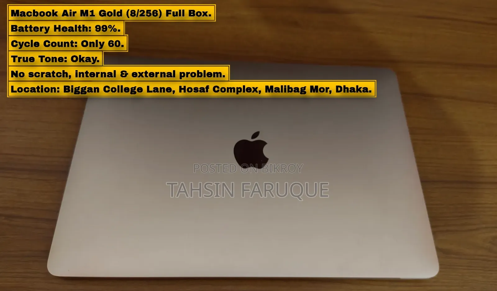 Laptop Apple MacBook Air 2020 M1 8GB Apple M1 SSD 256GB