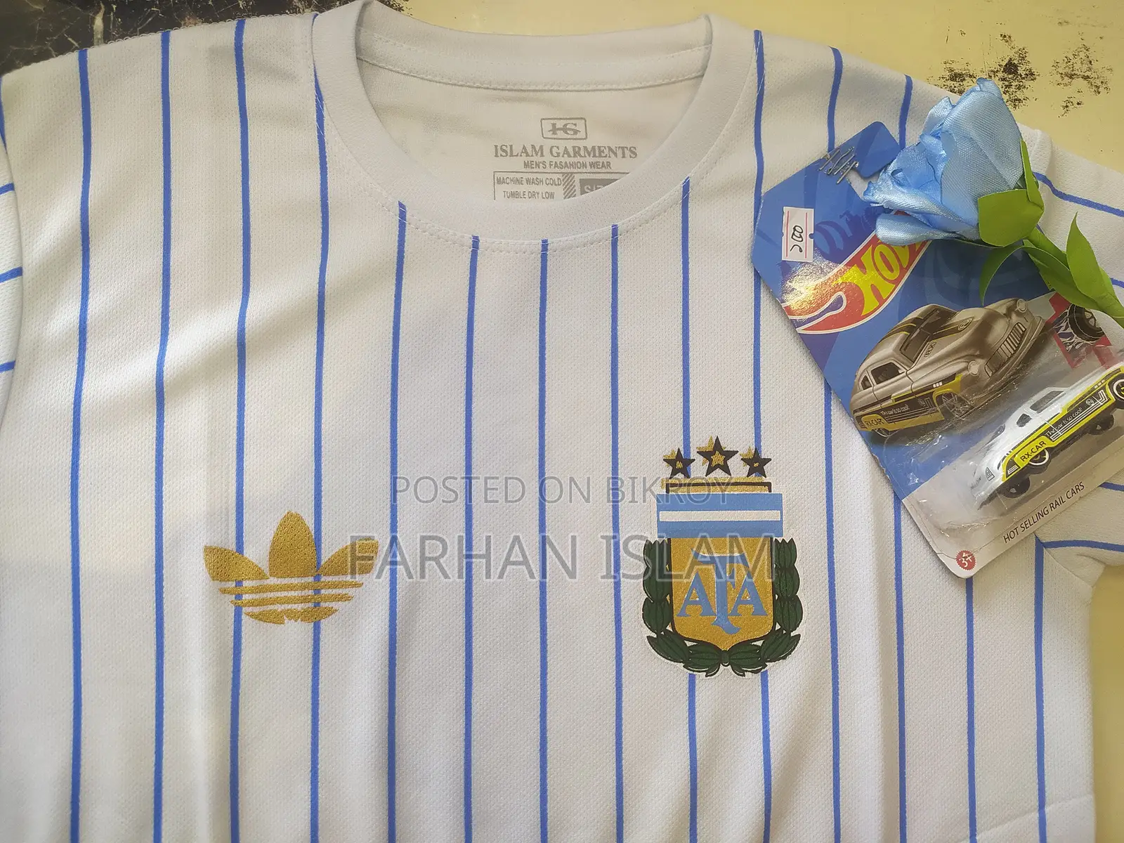 Argentina Jersey With 1 Hot Wheel