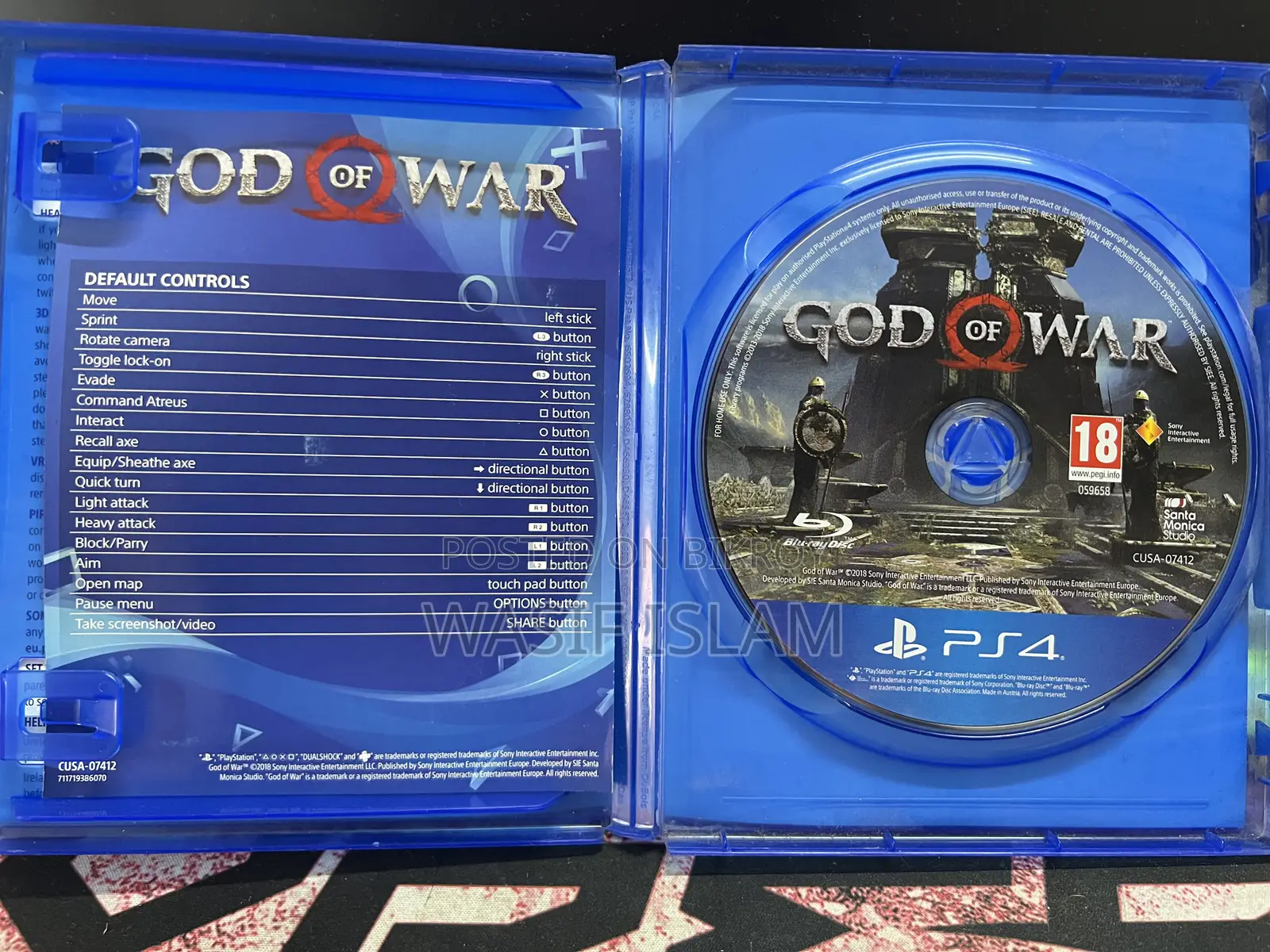 God of War Ps4 Disk Up for Sale