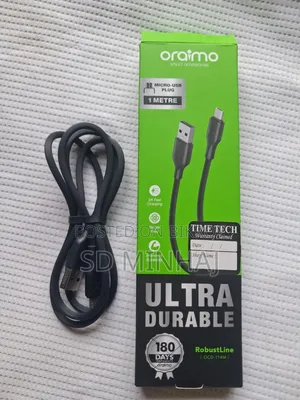 Oraimo Type B Cable. Fast Charging Support. High Quality Cable.
