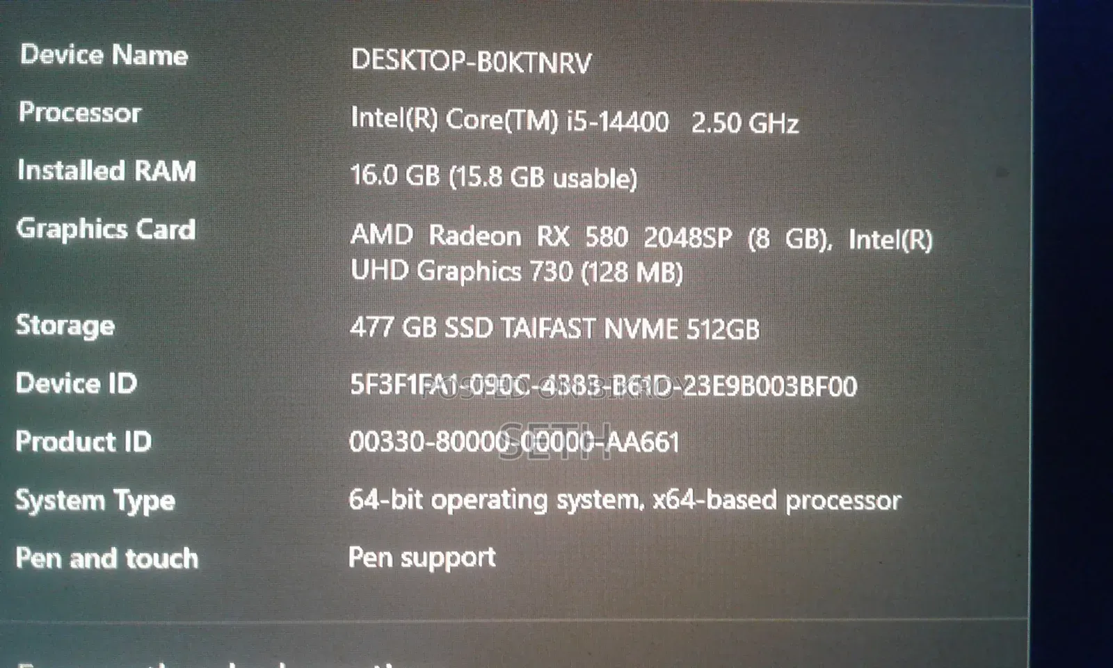 Gigabyte GA-H110MSTX-HD3-ZK 16GB Intel Core I5 eMMC 500GB