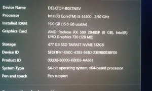 Gigabyte GA-H110MSTX-HD3-ZK 16GB Intel Core I5 eMMC 500GB