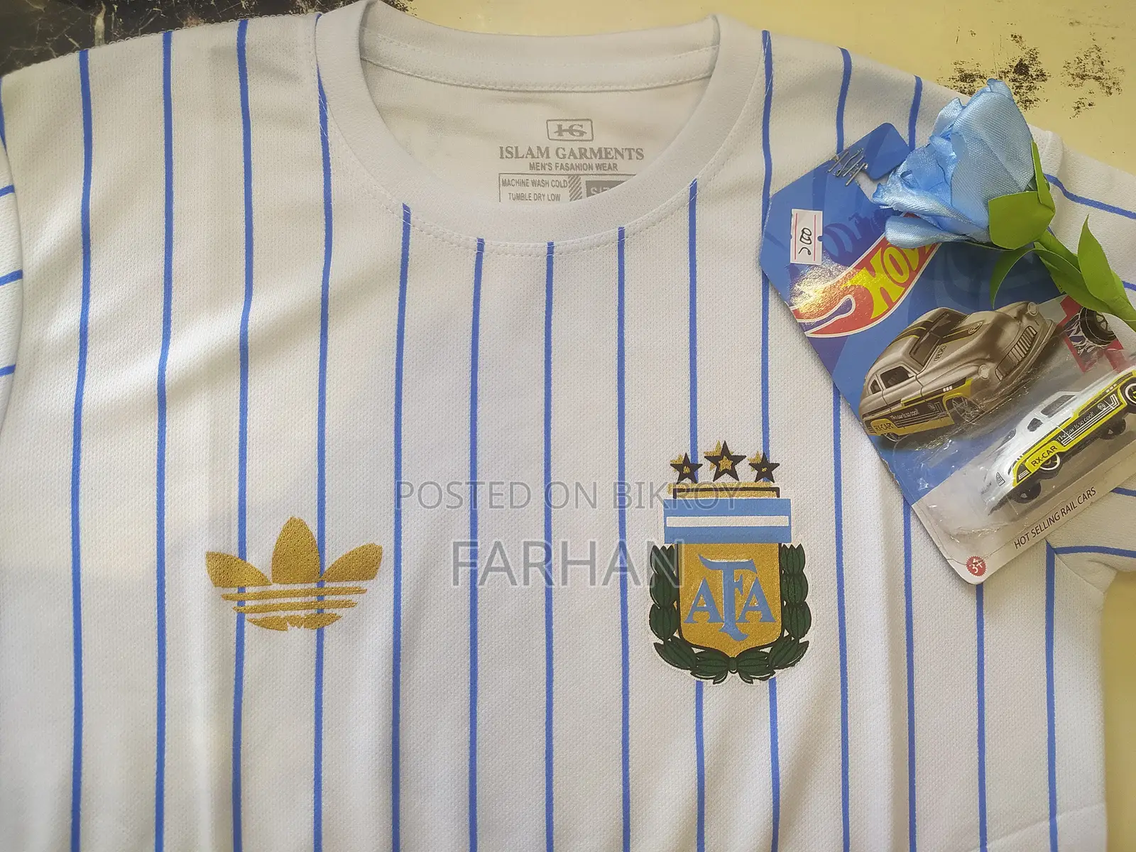 Argentina Jersey With 1 Hot Wheel