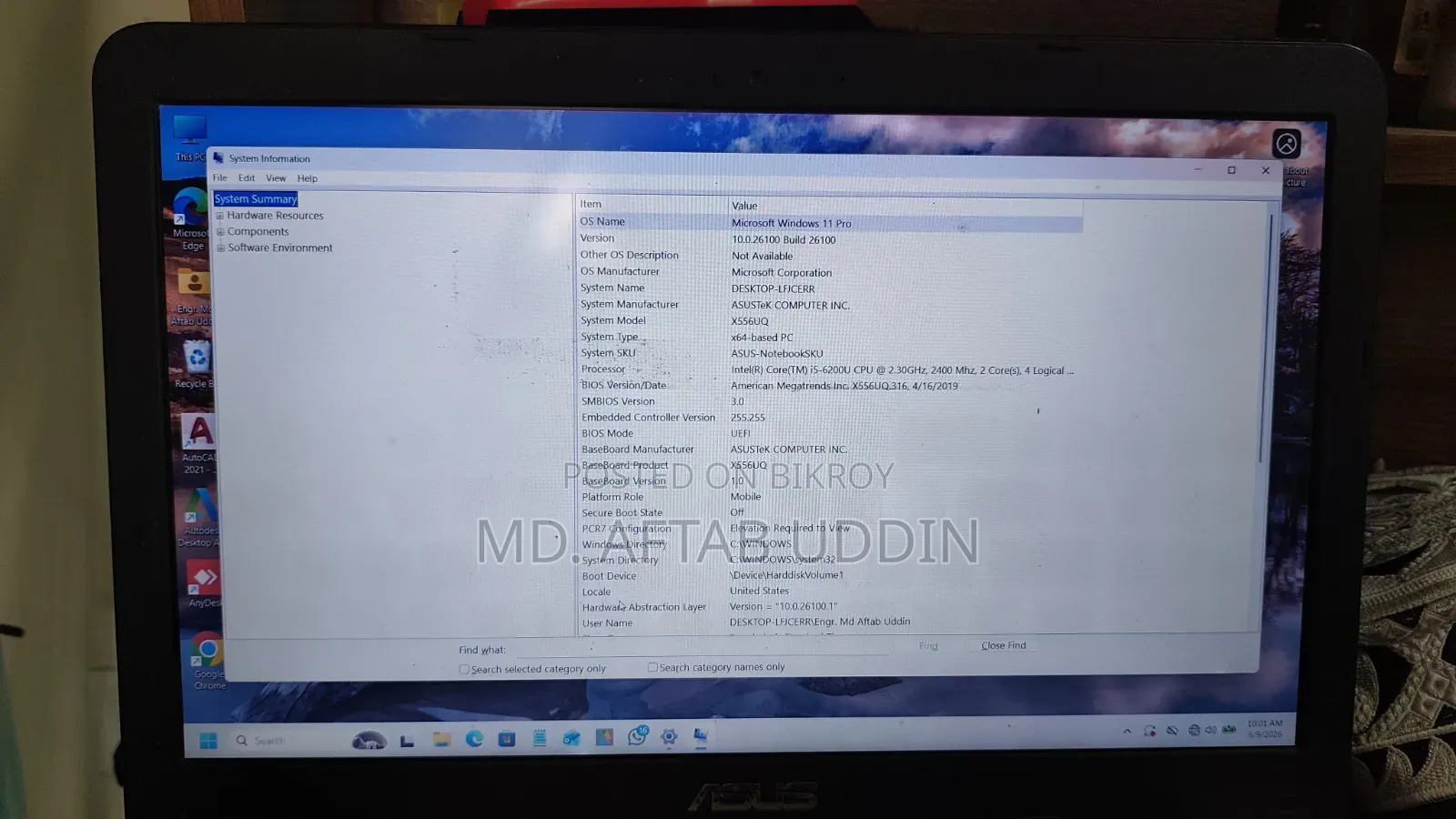 Desktop Computer Asus G11CD 8GB Intel Core I5 HDD+SSD 128GB