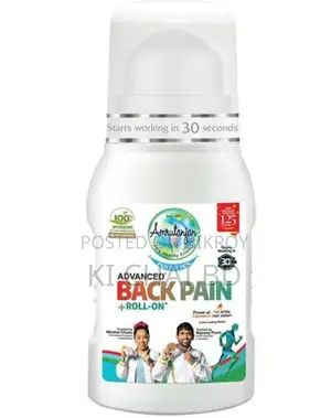 Amrutanjan Back Pain Roll on Long Lasting Relief - 50ml (Indian)